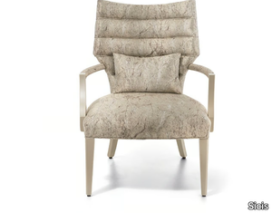 LUCREZIA - Upholstered armchair with armrests _ Sicis