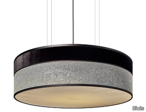 PLAZA ROUND - Fabric pendant lamp _ Sicis