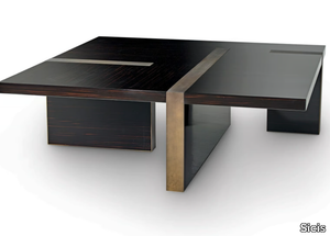 ALEC - Low square ebony coffee table _ Sicis