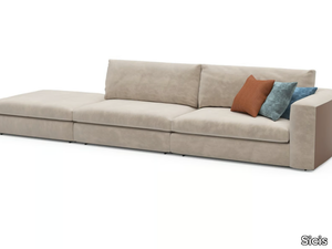 COSILY - Fabric sofa with chaise longue _ Sicis