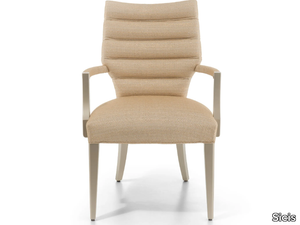 LUCREZIA - Fabric chair with armrests _ Sicis