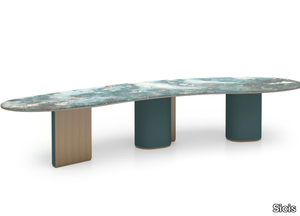 PHILIPPE - Glass dining table _ Sicis