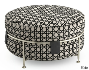 AMARETTO - Round fabric pouf _ Sicis