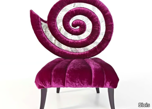 KUNDALINI - Medallion velvet armchair _ Sicis