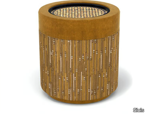 SULTAN - Round solid wood side table _ Sicis