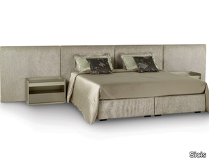 SENECA - Fabric bed with upholstered headboard _ Sicis