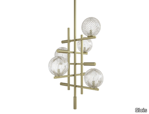 TRIS - LED Murano glass chandelier _ Sicis