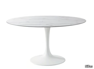 KOROL - Round HPL garden table _ Sifas