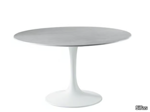 KOROL - Round HPL garden table _ Sifas