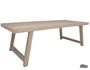 COCO - Rectangular teak garden table _ Sifas