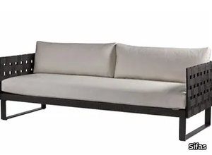 KOMFY BLACK - 3 seater garden sofa _ Sifas