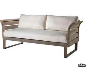 KOMFY - 2 seater teak garden sofa _ Sifas