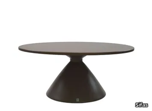 HIPS - Round low aluminium garden side table _ Sifas