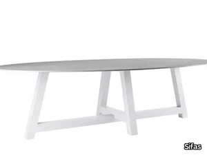 RIVIERA - Oval ceramic garden table _ Sifas