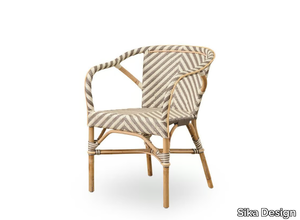 MADELEINE - Rattan and tFibre® chair with armrests _ Sika Design