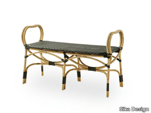 BISTRO - Rattan and ArtFibre® bench _ Sika Design