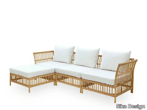 MAGGIE EXTERIOR - Alu-Rattan and ArtFibre garden sofa _ Sika Design