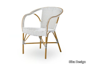 MADELEINE - Aluminium and ArtFibre garden chair with armrests _ Sika Design