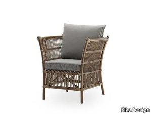 DONATELLO - Rattan chair with armrests _ Sika Design