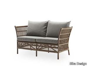 DONATELLO - 2 seater rattan sofa _ Sika Design