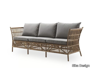 DONATELLO - 3 seater rattan sofa _ Sika Design