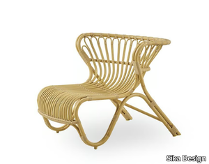 FOX EXTERIOR - Garden lounge chair in Alu-Rattan and ArtFibre _ Sika Design