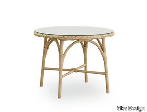 HAZEL EXTERIOR - Round ArtFibre® garden side table _ Sika Design