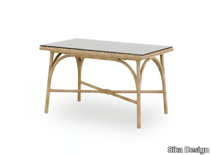 HAZEL EXTERIOR - Rectangular ArtFibre® garden side table _ Sika Design