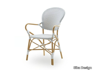 ISABELL - Aluminium and ArtFibre garden chair with armrests _ Sika Design