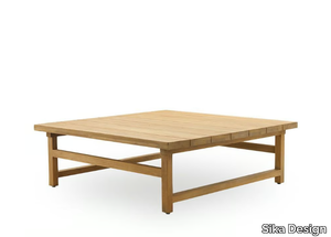 JULIAN - Square teak garden side table _ Sika Design