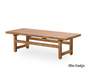 ALFRED - Rectangular teak coffee table _ Sika Design