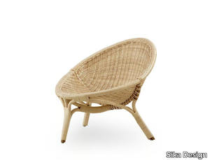 RANA - Rattan armchair with armrests _ Sika Design