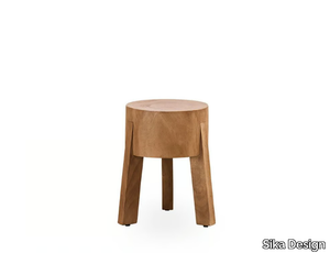 ROGER - Low Suar wood stool _ Sika Design