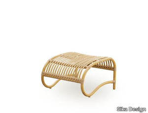 TEDDY EXTERIOR - Alu-Rattan and ArtFibre garden footstool _ Sika Design