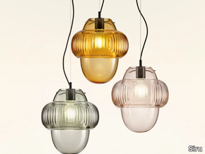 OROUND - Blown glass pendant lamp _ Siru