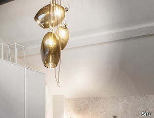 LAGOON - LED Murano glass pendant lamp _ Siru