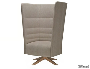 CELL 128 - Swivel armchair with 4-spoke base high-back _ Sitland