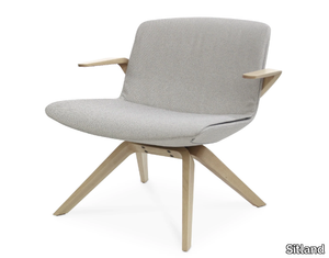 MILOS LOUNGE - Easy chair with armrests _ Sitland