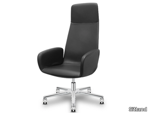 WHY NOT - High-back executive chair with 5-spoke base _ Sitland