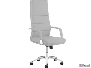 BODY - Upholstered office chair with castors with 5-Spoke base _ Sitland