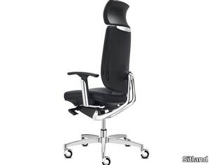 SPIRIT - Executive chair with 5-spoke base with headrest _ Sitland