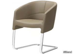 OF COURSE - Cantilever leather easy chair _ Sitland