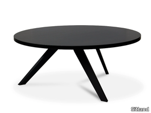 REST - Low round wooden coffee table _ Sitland