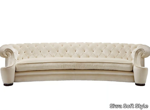 CHESTER - Tufted curved fabric sofa _ Siwa Soft Style