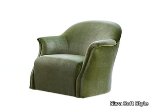 CLOE - Fabric armchair with armrests _ Siwa Soft Style