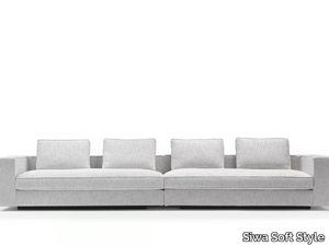 GENESIS - Modular fabric sofa with removable cover _ Siwa Soft Style