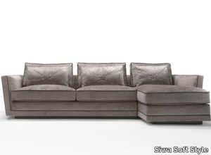 EXTRÒ - Sectional fabric sofa with chaise longue _ Siwa Soft Style