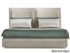 SHELL - Fabric double bed with upholstered headboard _ Siwa Soft Style