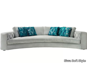 RICHMOND - Curved fabric sofa with removable cover _ Siwa Soft Style