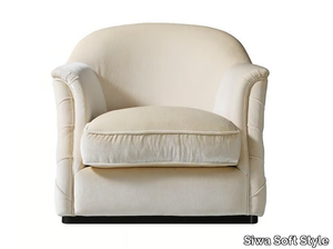 ZAHIRA - Tufted fabric armchair with armrests _ Siwa Soft Style